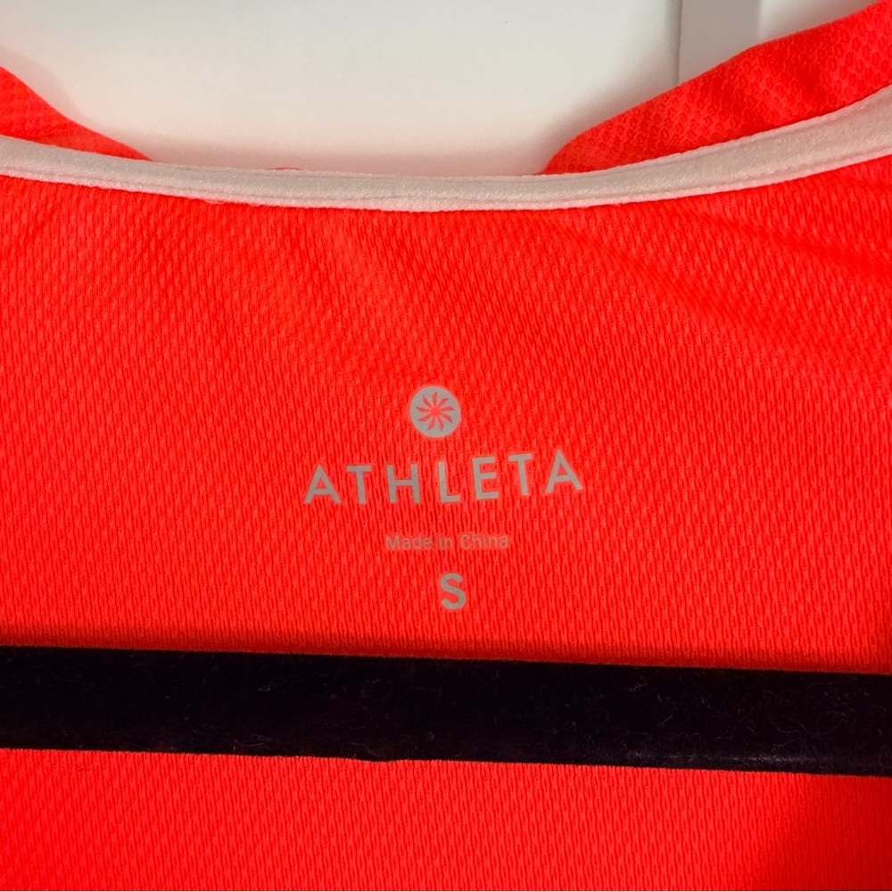 Athleta Neon Orange Long Sleeve Swim Cover Up Top | S - Picture 3 of 4
